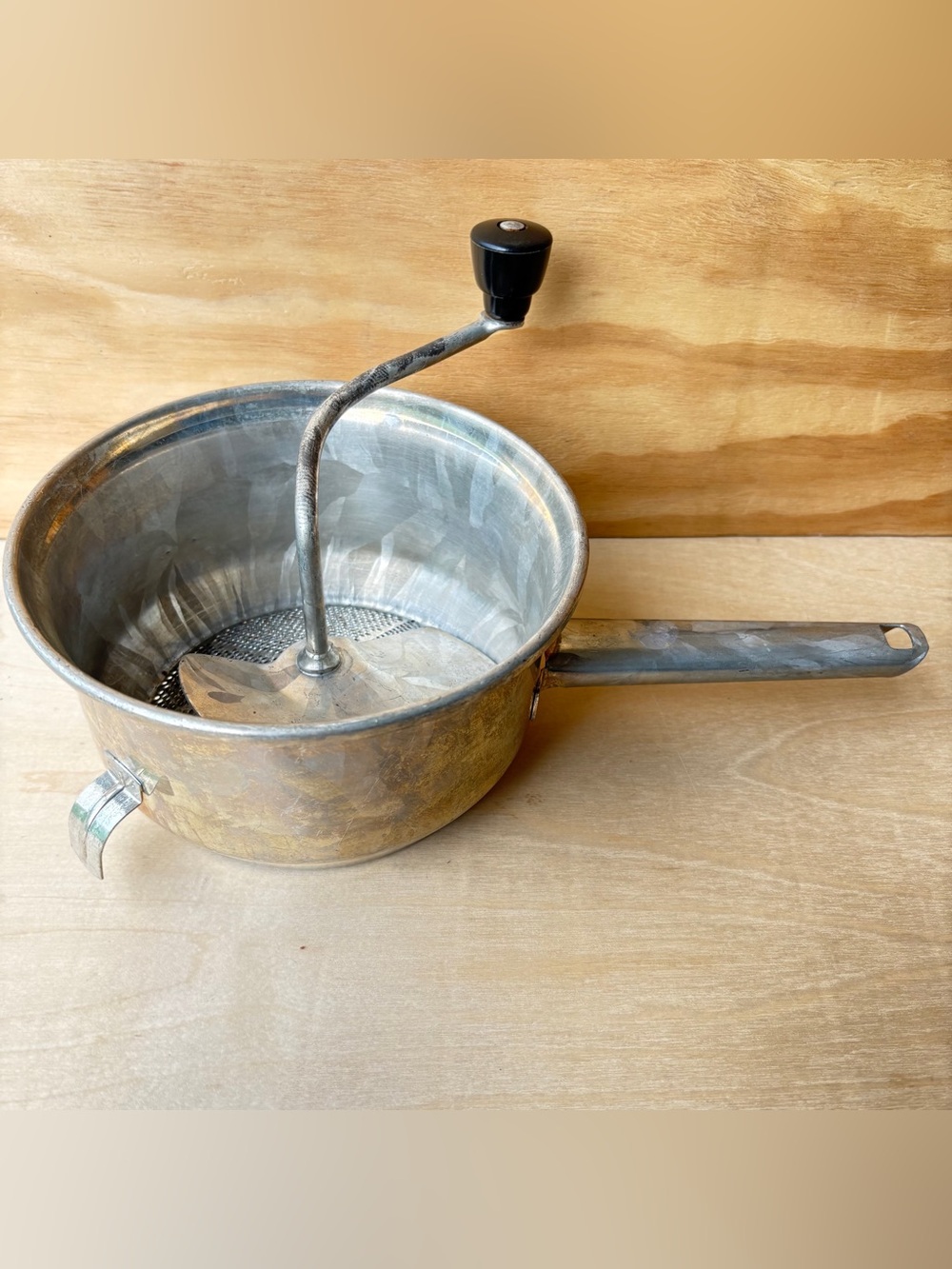Vintage Food Mill Foley USA Minneapolis MN Ricer Stainless Steel 7” 2 Quart